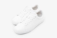 White canvas sneakers unisex footwear fashion