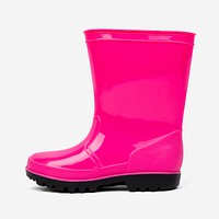 Pink rain boots psd mockup footwear fashion