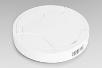 White robot vacuum cleaner psd mockup home electronics