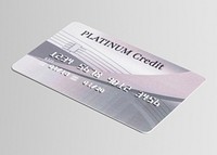 Platinum credit card mockup psd money and banking