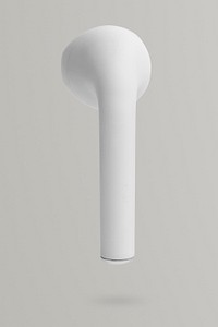 White wireless earbud psd digital earphones