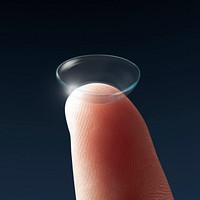 Psd smart contact lens on fingertip new tech