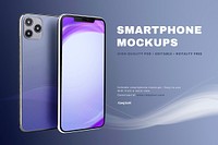 Mobile phone screen psd product showcase