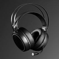 Headphones mockup psd digital device