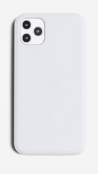 White mobile phone case mockup psd product showcase