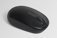 Black wireless mouse mockup png digital device