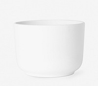 Ceramic plant pot mockup psd in white tone