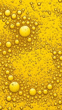 Yellow mobile wallpaper oil bubble in water background