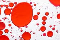 Red abstract background oil bubble in water wallpaper