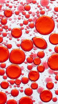 Red iPhone wallpaper oil bubble in water background