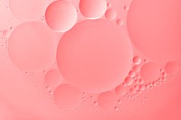 Pink background wallpaper abstract oil bubble texture