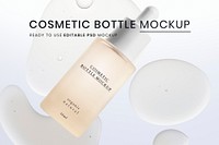 Cosmetic bottle mockup psd ready to use