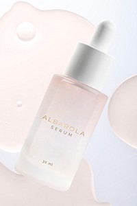 Serum bottle mockup psd product packaging for beauty and skincare