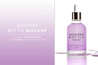 Cosmetic product mockup psd for beauty and skincare