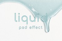 Liquid PSD effect easy-to-use photoshop add on, blue