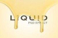 Liquid PSD effect easy-to-use photoshop add on, yellow