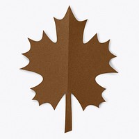 Maple leaf paper craft style 