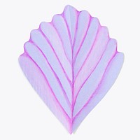 Beautiful leaf in paper craft style