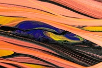Abstract liquid marble orange background DIY experimental art
