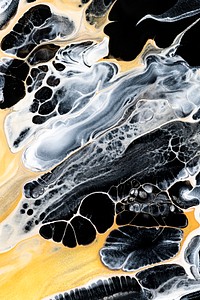 Elegant black background handmade experimental art