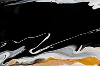 Black liquid marble background abstract flowing texture experimental art