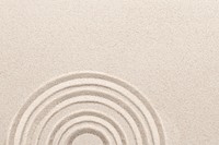 Circle zen sand background in mindfulness concept