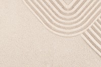 Square zen sand background in mindfulness concept