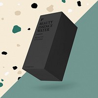 Packaging mockup psd with black box