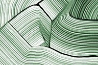 DIY waved textured background in green experimental abstract art