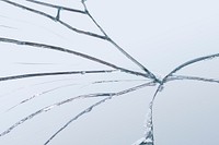 Background of realistic cracked glass effect