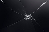 Black background with broken glass texture