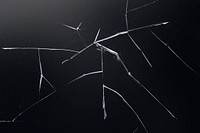 Black background with cracked glass texture