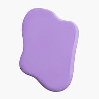 Purple paint drop psd design element