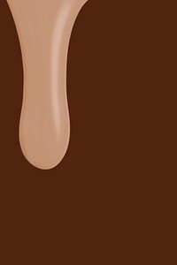 Nude dripping paint background in brown