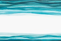 Ombre blue watercolor border abstract style