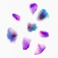 Aesthetic abstract chromatography art psd element