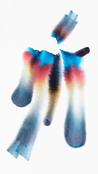 Aesthetic abstract chromatography art psd element