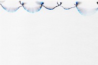 Aesthetic abstract chromatography border on white background