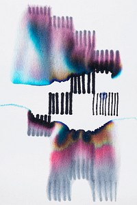 Aesthetic abstract chromatography art psd element