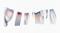 Aesthetic abstract chromatography art psd element