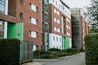 Exterior view of modern English apartment