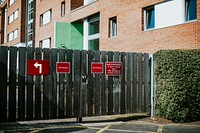 No parking sign in front of a private property