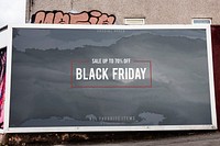 Black Friday sale board mockup