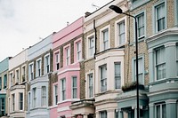 Colorful Bywater street in London