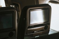 Airline in-flight entertainment screen