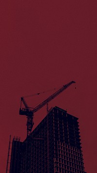Construction site in a city mobile phone wallpaper