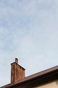 Old chimney on a roof