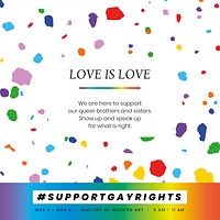 Colorful crayon art template vector for pride month