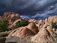 A portion of the in the &ldquo;Granite Dells&rdquo; &mdash; exposed bedrock of estimated-1.4-billion-year-old igneous-rock formations north of the Central Arizona community of Prescott, which was founded in 1864 as the capital of what was then Arizona Territory.
