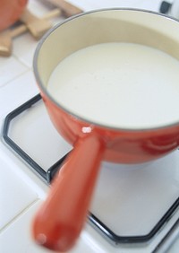 Free milk in pan image, public domain food CC0 photo.